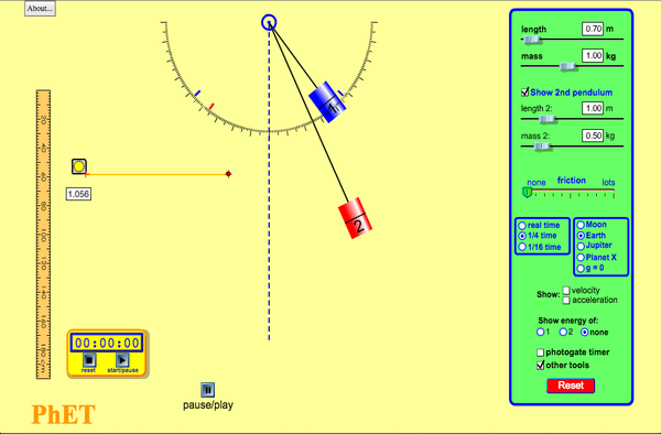 Pendulum Lab screenshot.