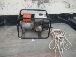 The diesel generator that kept the computers running when the power went out