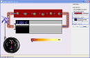 Screenshot of the simulation مدار باتری - مقاومت