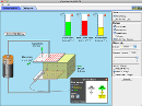 Screenshot of the simulation آزمایشگاه خازن