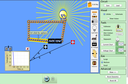Screenshot of the simulation Kit de Construção de Circuito (AC+DC)