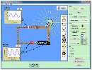 Screenshot of the simulation (AC+DC) کیت ساخت مدار