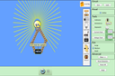 Screenshot of the simulation Kit de Construção de Circuito (AC+DC), Laboratório Virtual