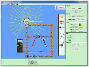 Screenshot of the simulation Κατασκευή κυκλωμάτων (μόνο DC)