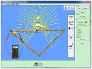 Screenshot of the simulation Κατασκευή κυκλωμάτων (μόνο DC), εικονικό εργαστήριο