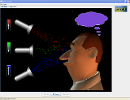 Screenshot of the simulation Έγχρωμη όραση