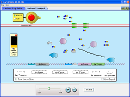 Screenshot of the simulation ماشین ژن:لاکتوز اپرون