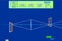 Screenshot of the simulation Ótica Geométrica