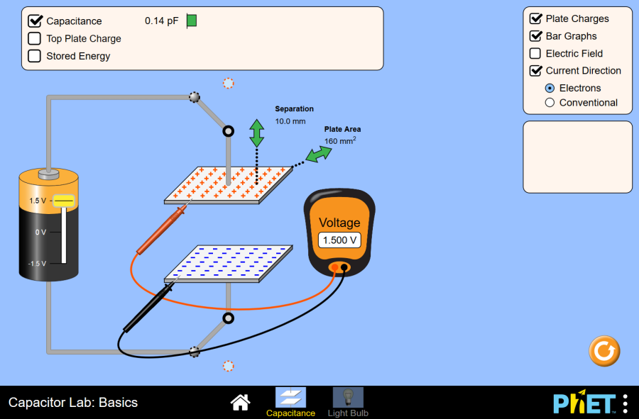 Capacitor Lab: Basics - Parallel Plate Capacitor | Capacitance | RC ...