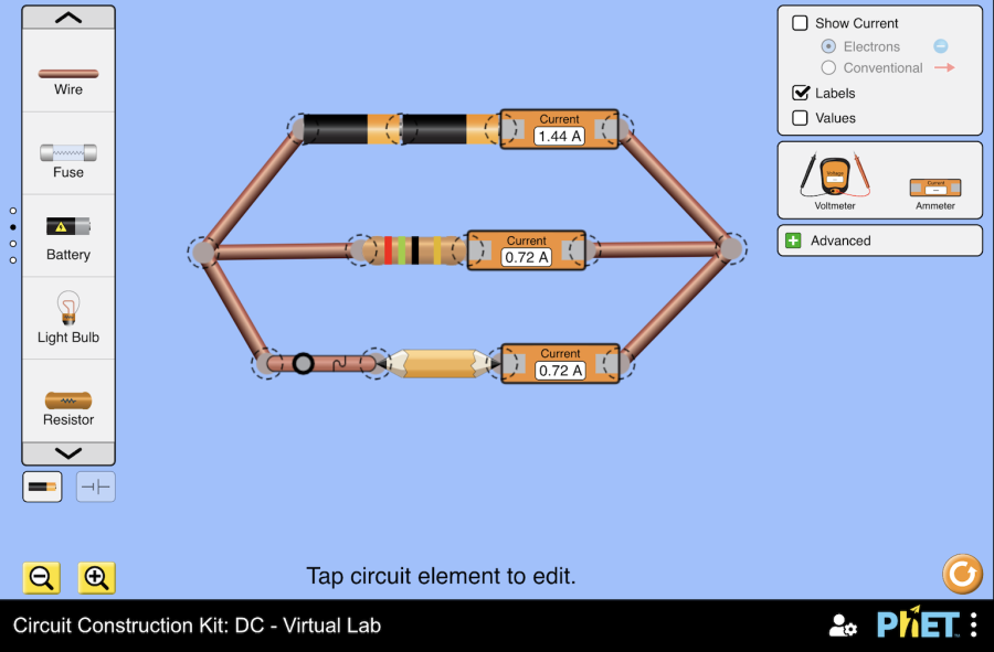 Kit De Constru o De Circuitos DC Virtual Lab Circuito Em S rie