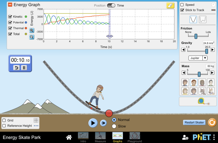 Energy Skate Park - Conservation of Energy | Kinetic Energy | Potential ...