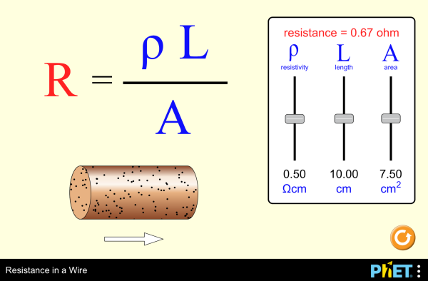 Resistance in a Wire - Resistivity | Resistance | Circuits - PhET  Interactive Simulations