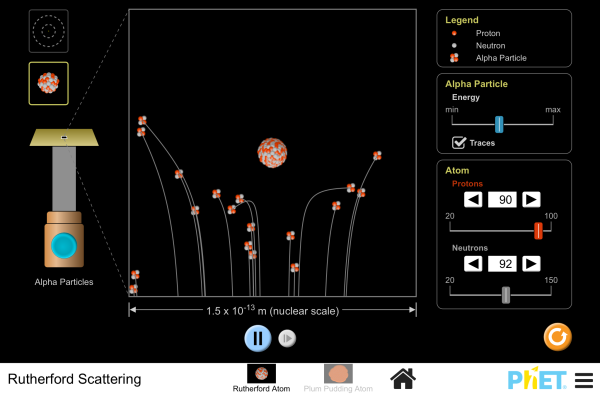 Rutherford Scattering - Atomic Nuclei | Atomic Structure | Quantum  Mechanics - PhET Interactive Simulations