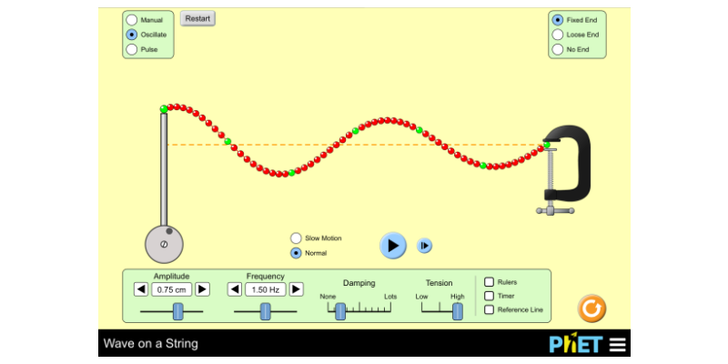 Wave on a String - Waves | Frequency | Amplitude - PhET Interactive  Simulations