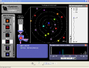 Screenshot of the simulation مدل های اتم هیدروژن