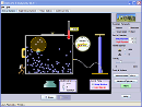 Screenshot of the simulation بادکنک ها و شناوری