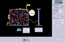 Screenshot of the simulation Propriétés d'un gaz parfait