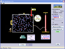 Screenshot of the simulation Ιδιότητες Αερίου