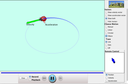Screenshot of the simulation Giro 2D da Joaninha