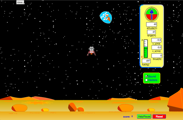 lunar lander video game