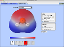 Screenshot of the simulation قطبیت مولکول