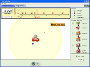 Screenshot of the simulation واپاشی بتا