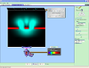 Screenshot of the simulation تداخل موج کوانتومی
