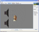 Screenshot of the simulation Ηχητικά κύματα
