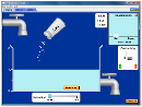 Screenshot of the simulation Διάλυμα ζάχαρης και αλατιού